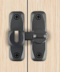 2 In 1 Barn Door Lock With 90 And 180 Degree Flip Sliding Barn Door Latch for Doors Gates Pet Doors Garage Bathroom Window