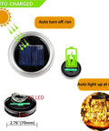 Solar Mason Jar Lid Lights 12 Pack With 30 LEDs For Outdoor Use Fairy In A Jar Style, auto charge and nighttime glow features