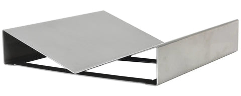 Game Changing Steel V Block Manual Work Positioner Attachment For Smooth Heavy Loads Adjustable Hand Crank Fits Confined Spaces Easy Install No Sweat Rigging Gear 16 By 16 By Three Quarter Inches, side view showing steel structure.