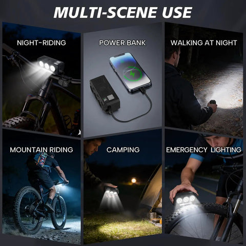 900 Lumen USB Rechargeable Bike Headlight With Battery Display And Remote Horn IPX6 Waterproof Front Light For Night Riding 21 LED 5 Modes Perfect For MTB Road Commuting Adults And Kids