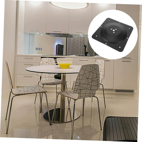 Heavy Duty Five Hole Table Leg Mounting Plate Iron Furniture Bracket For Couch And Chair Repair on kitchen table with chairs.