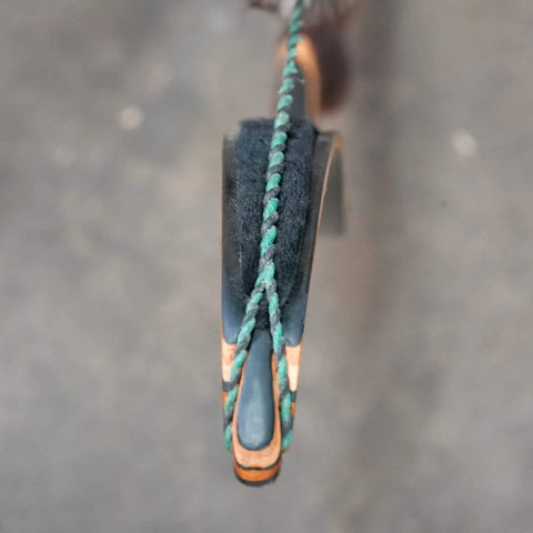 Calf Hair Recurve Bow Limb Dampeners 2 Pack For Quiet Release And Smoother Shots Peel And Stick Paddings close-up.