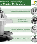 Heavy Duty 3 Pack Spindle Assembly With Pulley For 50 And 54 Inch Deck Riding Mowers And Zero Turn Tractors Replacing 618-04125A