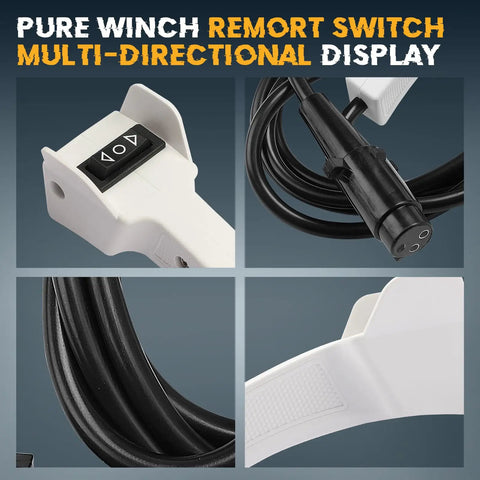 ATVMaster Winch Remote Handle Switch Controller Compatible With Polaris RZR Ranger XP 500 900 1000 2013-2022 multi-directional display with cord.