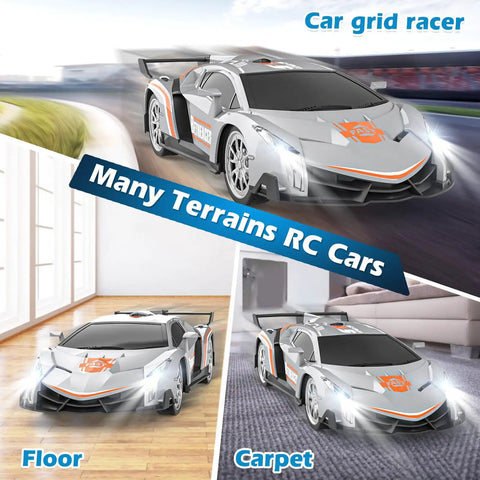 Beast One Eighteenth Scale RC Car For Kids Gift Ready with 2.4GHz Controller showcased on various terrains and settings.