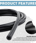 4.9 Foot Silicone Vacuum Hose Kit For Cars With One Eighth To Three Eighth Inch Diameters Plus Sixty Four Connectors