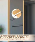 Top Shelf 30 Pieces Aluminum Corner Guards With Sleek Gold Finish for 90 degree corners in rooms, protecting wall edges.