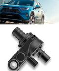 Straight Shooter Coolant Water Control Valve Assembly Compatible With Toyota Camry RAV4 Highlander Sienna And Lexus Engine Cooling System Heavy Duty Direct Fit, shown with blue RAV4.