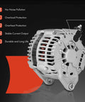 Alternator For 2001 Nissan Maxima And Infiniti I30 3.0L V6, 12V 100A With 6-Groove Pulley Clockwise Rotation, side view