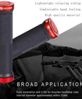 Double Locking Bicycle Grips For Mountain And BMX Dope Rubber Comfort Handlebar Grips With Aluminum Lock Plug 130mm Long