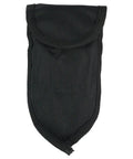 Black nylon pouch for Ultralight Folding Stainless Steel Camping Trowel Shovel with Belt Loop, compact and durable design
