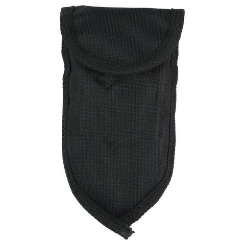 Black nylon pouch for Ultralight Folding Stainless Steel Camping Trowel Shovel with Belt Loop, compact and durable design
