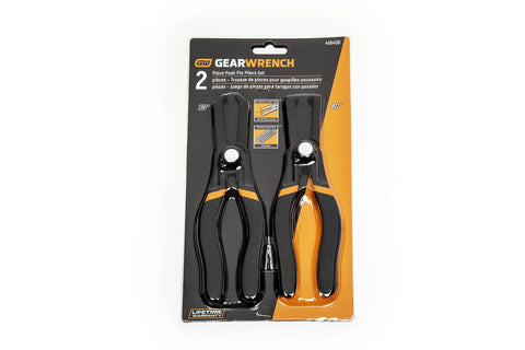 2 Piece Push Pin Plier Set With 30 Degree And 80 Degree Angles For Fast Safe Plastic Anchor And Center Pin Removal in packaging