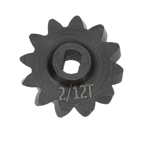 Close-up of SCX24 Overdrive Differential Gear Set 2-12T Helical Gears for Axial SCX24 Deadbolt C10 JLU Gladiator Bronco
