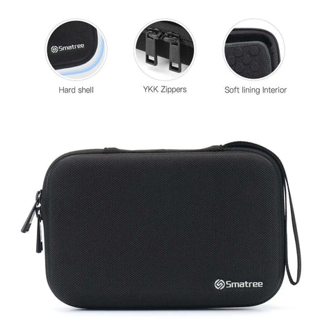 Rugged Hard Accessory Organizer Case with Custom Dividers Keeps Your Tech Stash Tight and Slick shows hard shell and soft interior.