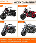 Mini Bike Rear Hydraulic Disc Brake Kit With Seven Eighths Inch Left Master Cylinder And Sixty Seven Inch Hose Fits various Coleman and Mega Moto minibikes.