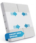 Twin To King Bed Converter Bridge Serving As A Split King Gap Filler With Heavy Duty Straps And Steel Buckles To Lock Two Standard Mattresses Together And Keep Your Sleep Game Strong, showing straps and buckles.