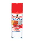 Multi Surface Waterproof Stain And Sealer For Exterior Wood, Concrete And Brick Clear Finish, 12 Oz Aerosol Can with red cap