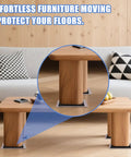 8 Pack Furniture Sliders For Carpet Large 8.2 X 5.5 Inch Heavy Duty Glide Pads under sofa legs on hardwood floor