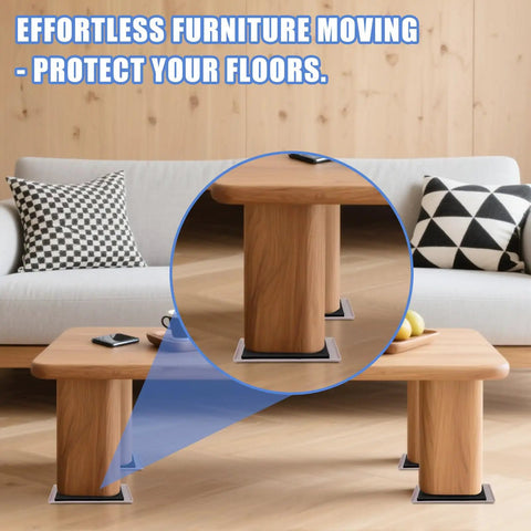 8 Pack Furniture Sliders For Carpet Large 8.2 X 5.5 Inch Heavy Duty Glide Pads under sofa legs on hardwood floor