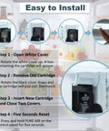 Steps to install Air Purification Cartridge Replacement For Refrigerator 7042798 7007067 in Sub-Zero fridge