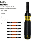 All-In-One 13-In-1 Ratcheting Screwdriver Set For Pros And DIYers With Impact-Ready Bits, 12 Driver Tips And 1/4-Inch Nut Driver