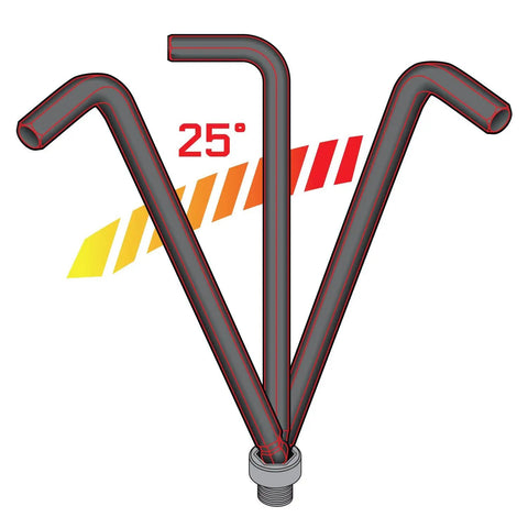 All-In-One 35 Piece Long Arm Ball End Hex Key Wrench Set with 25-degree angle, S2 steel with manganese phosphate finish