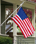 Aluminum Flag Pole Rings With Bearing For 0.75 To 1 Inch Flag Poles, No Tangle 360 Degree Rotation, Durable Carabiner Clips, No Fuss Quick Install, Keeps Your Flag Flowing Smooth And Safe on outdoor flagpole with American flag