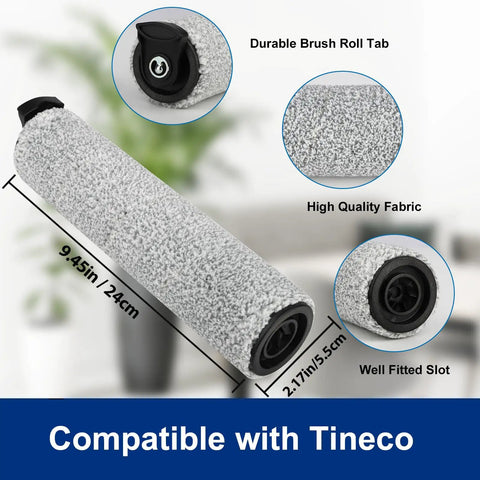 Roller Brush Replacement Set For iFloor 3 And Floor One S3 Cordless Wet Dry Vacuum Includes 2 Brush Rollers And 2 HEPA Filters