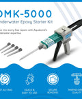 DMK-5000 Underwater Pool Epoxy Repair Kit for Cracks and Leaks Waterproof Putty for Concrete Fiberglass and PVC Easy DIY Sealant