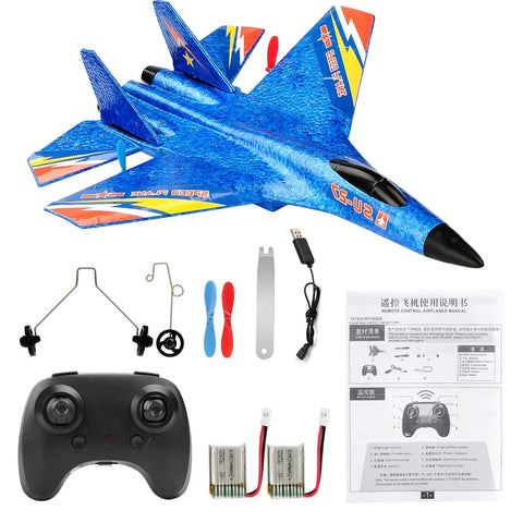 SU27 RC Airplane Ready To Fly Glider With 2.4 GHz Remote Control, 6 Axis Gyro Stabilizer, EPP Foam Construction, Beginner Friendly