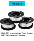 Replacement Trimmer Line For Weed Eater 0.065 Inch, 30 Feet, 3 Pack, Genuine OEM Spool display