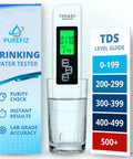 4 In 1 TDS Meter Digital Water Tester With EC And Temperature Readout 0 To 9990 Parts Per Million Measures In Celsius Or Fahrenheit