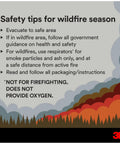 Safety tips for wildfire season with 3M Aura Particulate Respirator 9205 Plus N95 guidelines, non-oil based particles filtration