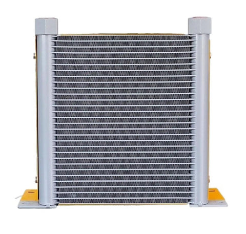Front view of Beefed-Up Heavy Duty Hydraulic Aluminum Oil Cooler With 100 LPM Flow, 5.8KW Cooling Capacity, 3.2 Sq M Fin Area