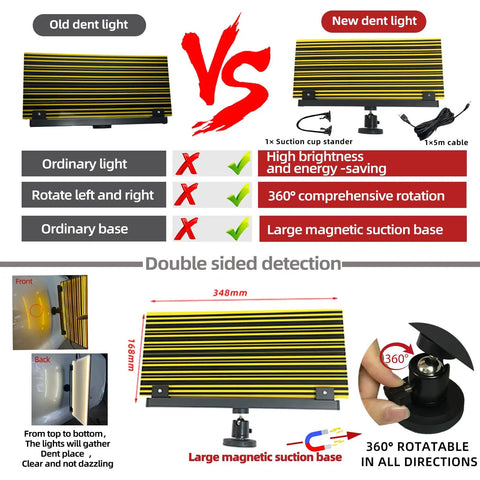 Paintless Car Dent Repair Tools Kit With Large Slide Puller And Dent Rods Crowbar For Easy Ding Fix Auto Body Dent Lifter Set lamp comparison
