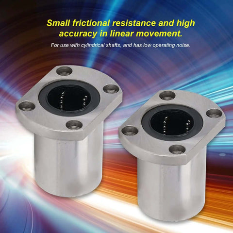 Upgrade Your Rig With Two Smooth Linear Motion Bearing Ball Slide Block Ellipse Flange Accessories For Machinery That Rock And Reduce Friction Like A Charm! silver linear bearing blocks for cylindrical shafts