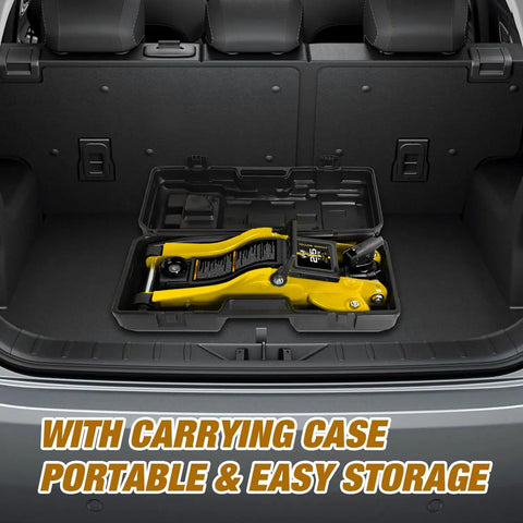 2.5 Ton Trolley Jack With Carrying Case Hydraulic Low Profile Floor Jack For Cars Lift With Single Piston Pump 5500 Lb