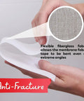 Close-up of Shower Waterproofing Membrane Fabric Sheet Non Fracturing Contractor Grade High Compatibility 6 Inch By 75 Feet 3 Pack