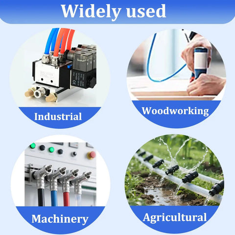 Blue PU Air Hose 4mm OD 2.5mm ID, 525 Ft Long Pneumatic Tubing in industrial, woodworking, machinery, agricultural uses