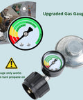 Three Foot Propane Hose Regulator With Gauge For Weber Charbroil Nexgrill Cuisinart Grills Patio Heaters And Fire Pits