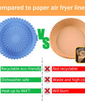Two Pack Round Silicone Air Fryer Liners Fits 1 To 3.5 Qt Baskets Reusable Pot Bowl For Air Fryers Top 6.5 Inch Bottom 5.5 Inch Nonstick