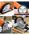 Adjustable Heavy Duty Steel Angle Grinder Safety Guard And Balance Bracket Holder For Garage Woodworking shown in use on various surfaces.