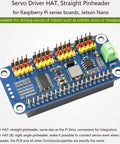 Dope Pro-Grade 16 Channel I2C Servo Driver Hat For Raspberry Pi Five Four Three B Plus Zero Zero W Zero WH And Jetson Nano displayed