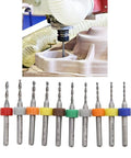 Durable Tungsten Carbide Micro Drill Bits Set For PCBs With Storage Box Precision 1.1 To 2.0mm high-speed drills in use and set.