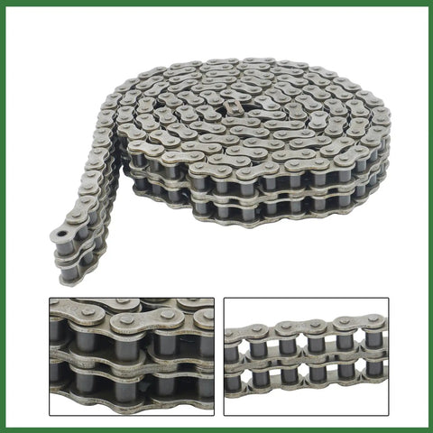 Heavy Duty 60-2 Double Row Roller Chain Kit Fits Industrial Machinery And Food Processing Plus Textile Equipment Easy Install With Connecting Links coiled steel chain