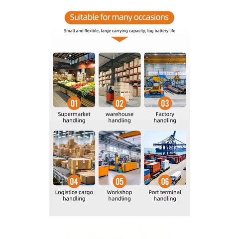 No Sweat Manual Hydraulic Pallet Stacker And Warehouse Lifter Cart With Heavy Duty Swivel Casters, suitable for various handling scenarios.