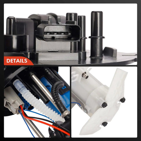 Close-up of Electric Fuel Pump Module Assembly For Ford Ranger 2004 showcasing connectors and mounting details.