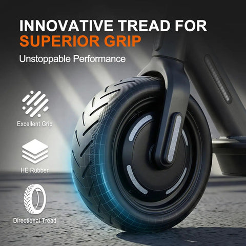 Detailed 8.5 By 2 Electric Scooter Tire And Inner Tube Set Replacement Go-To Upgrade For 50/75-6.1 with innovative tread design.
