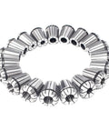 Spring Collet Chuck Set For Milling Lathe And Engraving Machine ER11 Through ER40 in circular arrangement, high precision